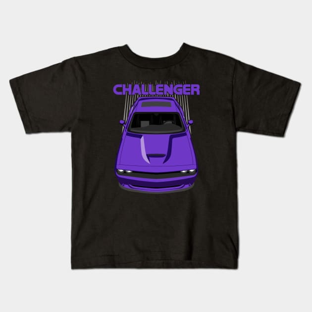 Challenger - Purple Kids T-Shirt by V8social